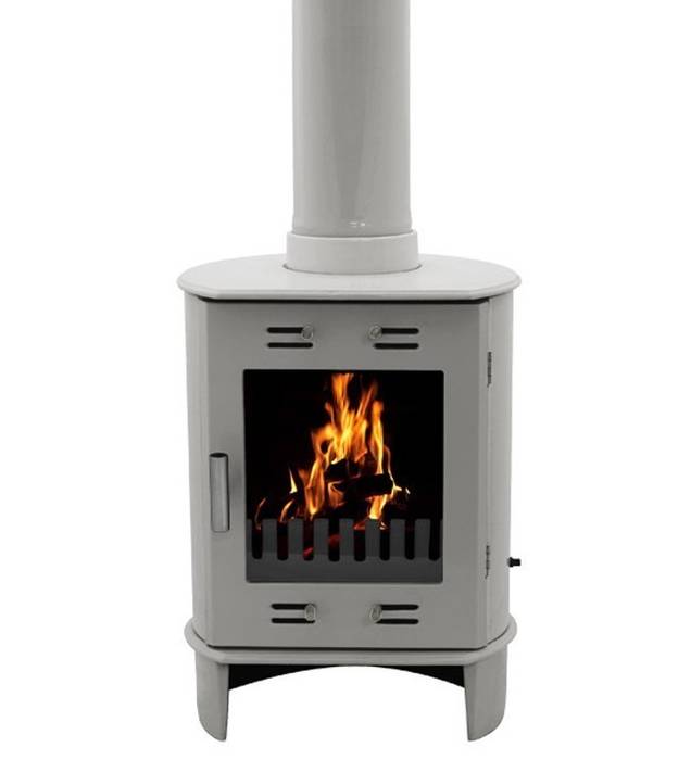 Carron Dante Ash Grey 5kW Multifuel DEFRA Approved Stove Direct Stoves Modern living room Fireplaces & accessories