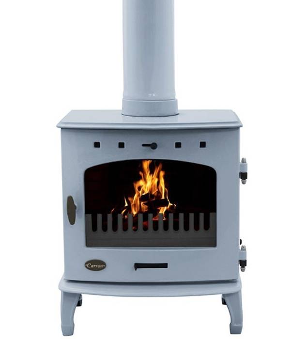 Carron China Blue Enamel 7.3kW Multifuel DEFRA Approved Stove Direct Stoves Modern living room Fireplaces & accessories