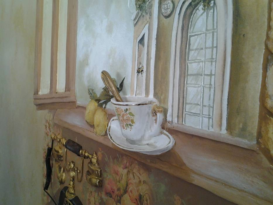 уголок старой Италии Абрикос Столовая комната в классическом стиле