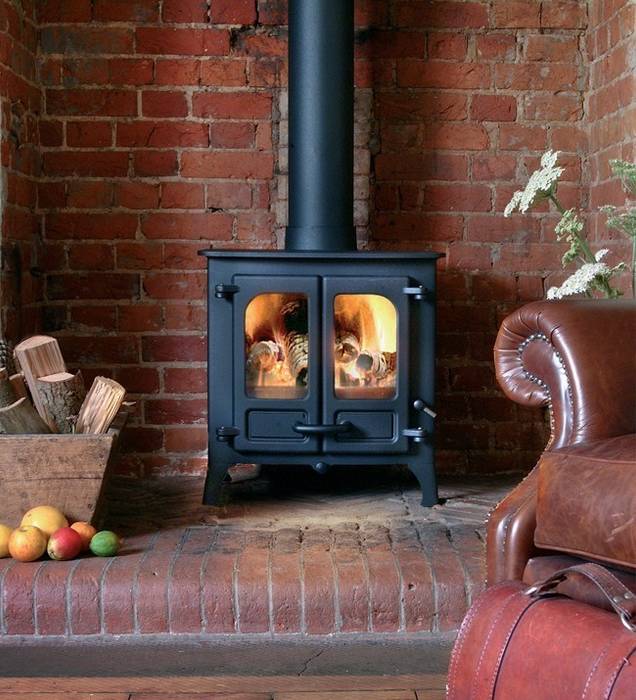 Charnwood Island One Defra Approved Stove Direct Stoves Country style living room Fireplaces & accessories