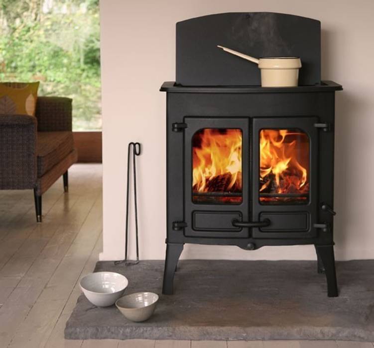 Charnwood Island Two Stove with Cook Top Direct Stoves Country style living room Fireplaces & accessories