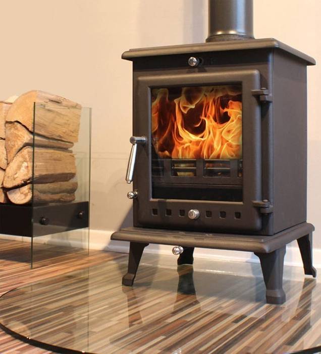 Ekol Crystal 8kW Wood Burning - Multi Fuel DEFRA Approved Stove Direct Stoves Country style living room Fireplaces & accessories