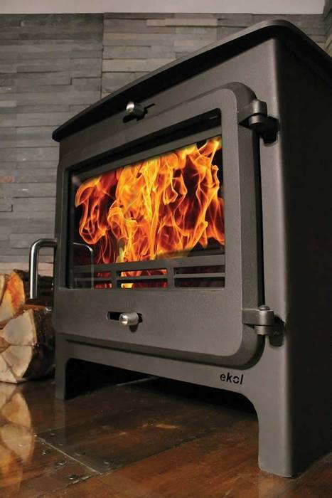 Ekol Clarity 12kW Wood Burning - Multifuel DEFRA Approved Stove Direct Stoves Modern living room Fireplaces & accessories