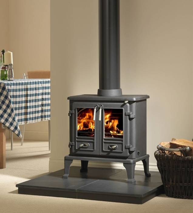 Firefox 8 Twin Door Wood Burning - Multi Fuel Stove Direct Stoves Country style living room Fireplaces & accessories