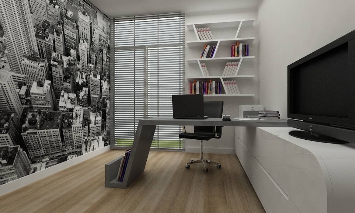 Z.Ç. EVİ, Niyazi Özçakar İç Mimarlık Niyazi Özçakar İç Mimarlık Modern Study Room and Home Office