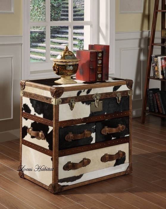 Storage Trunk in Animal Hide Locus Habitat Classic style living room Storage