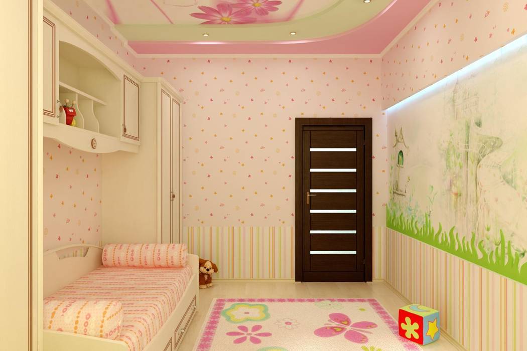 Детская в частном доме Цунёв_Дизайн. Студия интерьерных решений. Спальня в эклектичном стиле