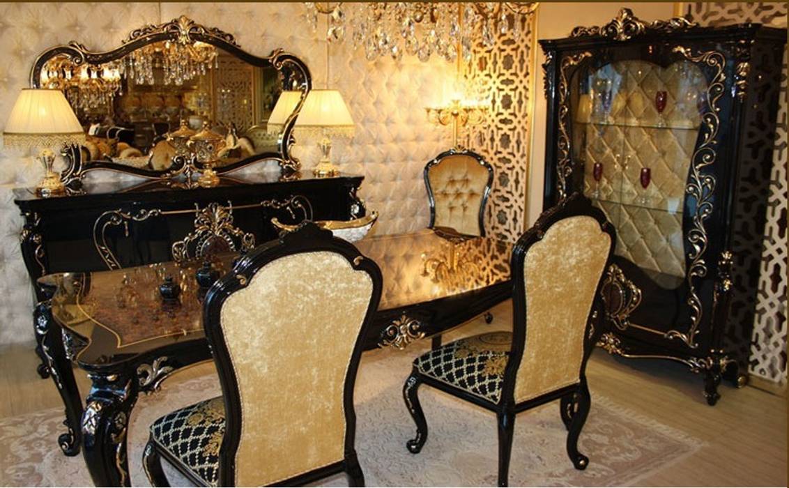 LAGOS KLASİK YEMEK ODASI, Asortie Mobilya Dekorasyon Aş. Asortie Mobilya Dekorasyon Aş. Classic style dining room Accessories & decoration