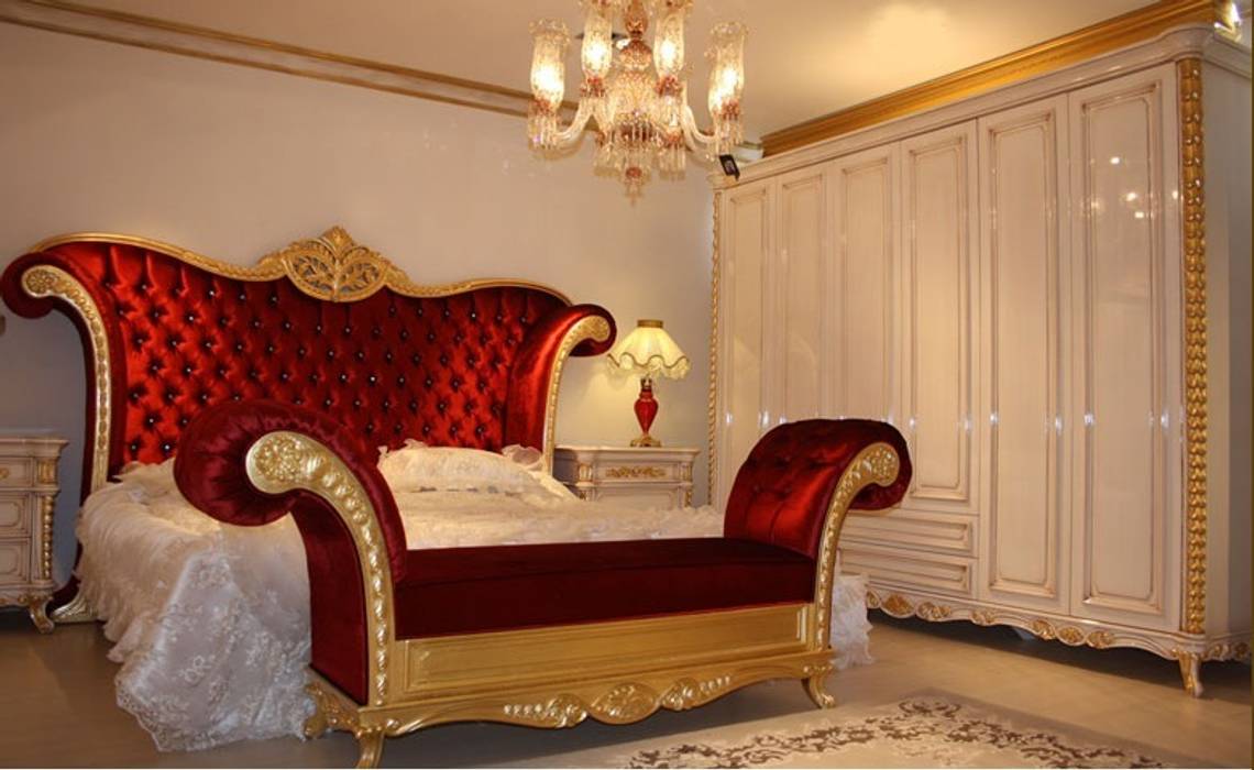 PRENSES KLASİK YATAK ODASI , Asortie Mobilya Dekorasyon Aş. Asortie Mobilya Dekorasyon Aş. Classic style bedroom