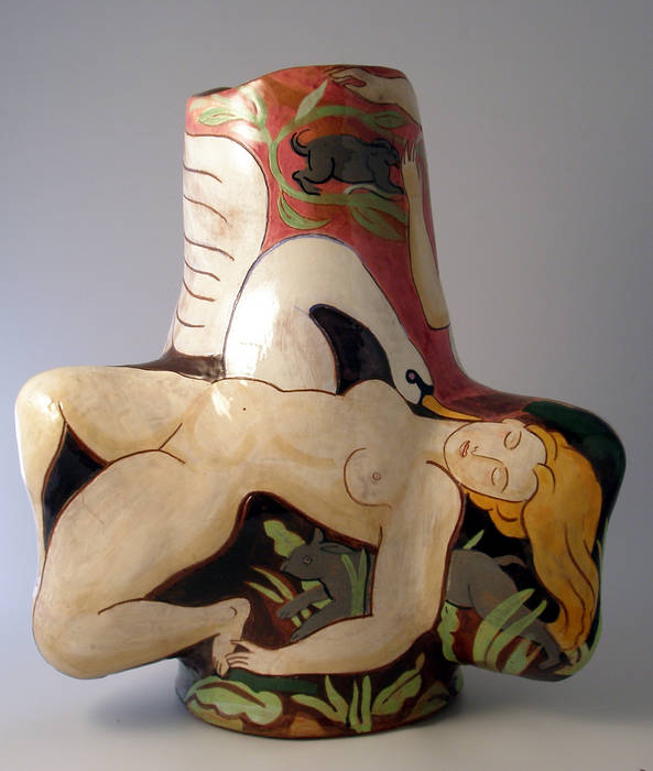 Leda and the Swan. Michael Kay; Ceramic Artist Other spaces Other artistic objects