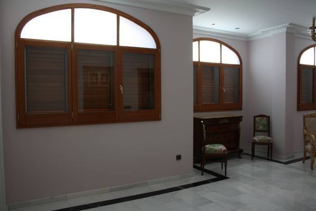 Proyecto integral de casa de pueblo., MUDEYBA S.L. MUDEYBA S.L. Rustic style windows & doors Windows