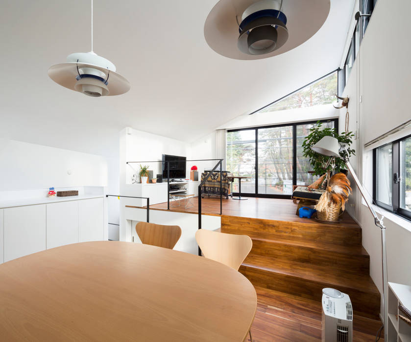 仙川の家, Studio R1 Architects Office Studio R1 Architects Office モダンデザインの ダイニング