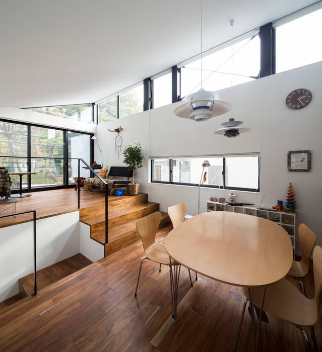 仙川の家, Studio R1 Architects Office Studio R1 Architects Office モダンデザインの ダイニング