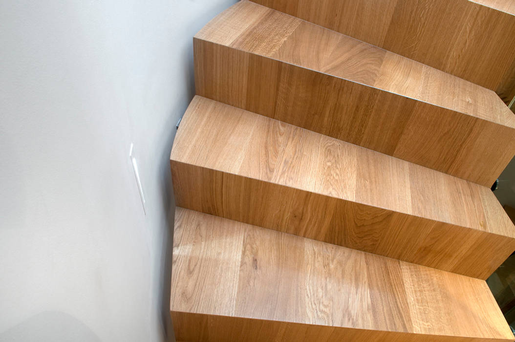 Block staircase - Solid French Oak Smet UK - Staircases Stairs Stairs