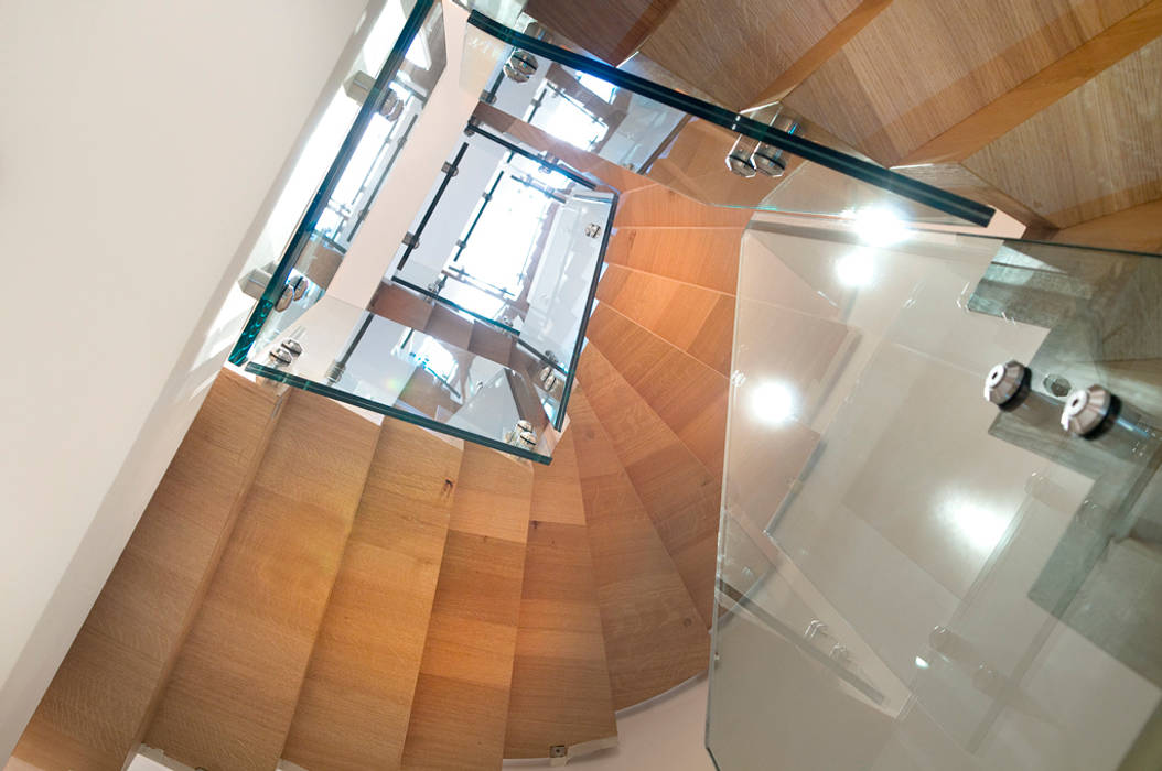 Block staircase - Solid French Oak Smet UK - Staircases Escaleras Escaleras
