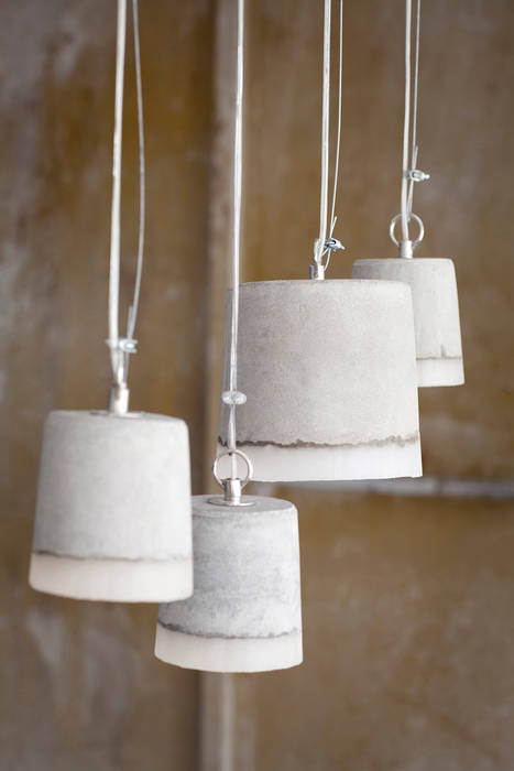CONCRETE pendant lamps RENATE VOS product & interior design Industriële woonkamers Verlichting