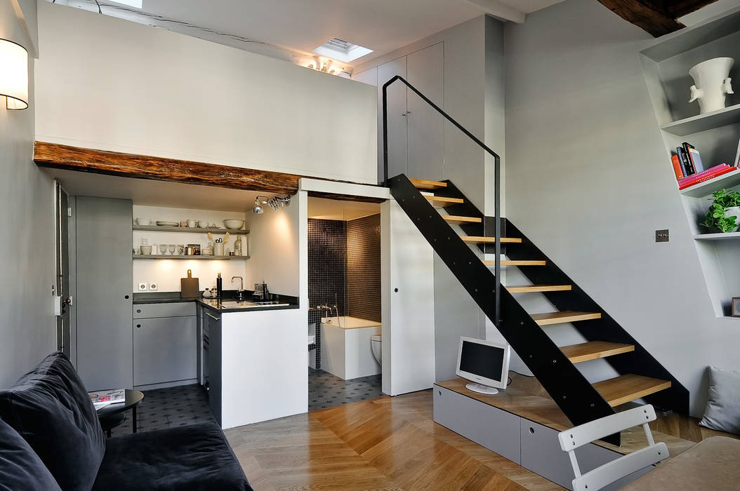 homify Pasillos, vestíbulos y escaleras de estilo moderno