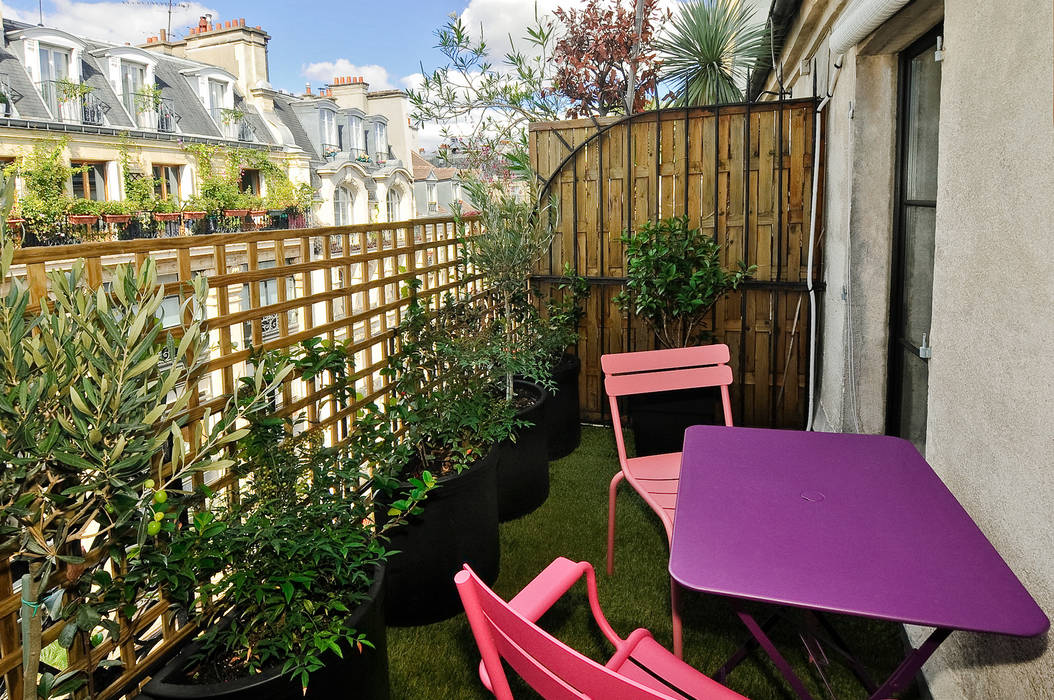 Varandas, marquises e terraços modernos por Marion Rocher Moderno