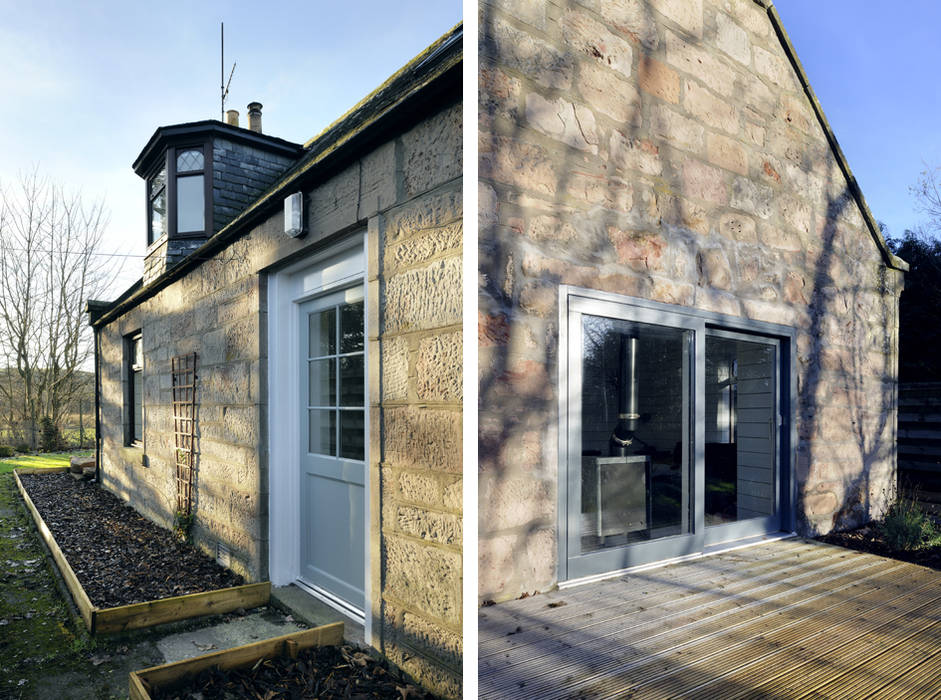 Heath Cottage Exterior homify 房子 stone,cottage,renovation,refurbishment,scotland,aberdeen,scandinavian