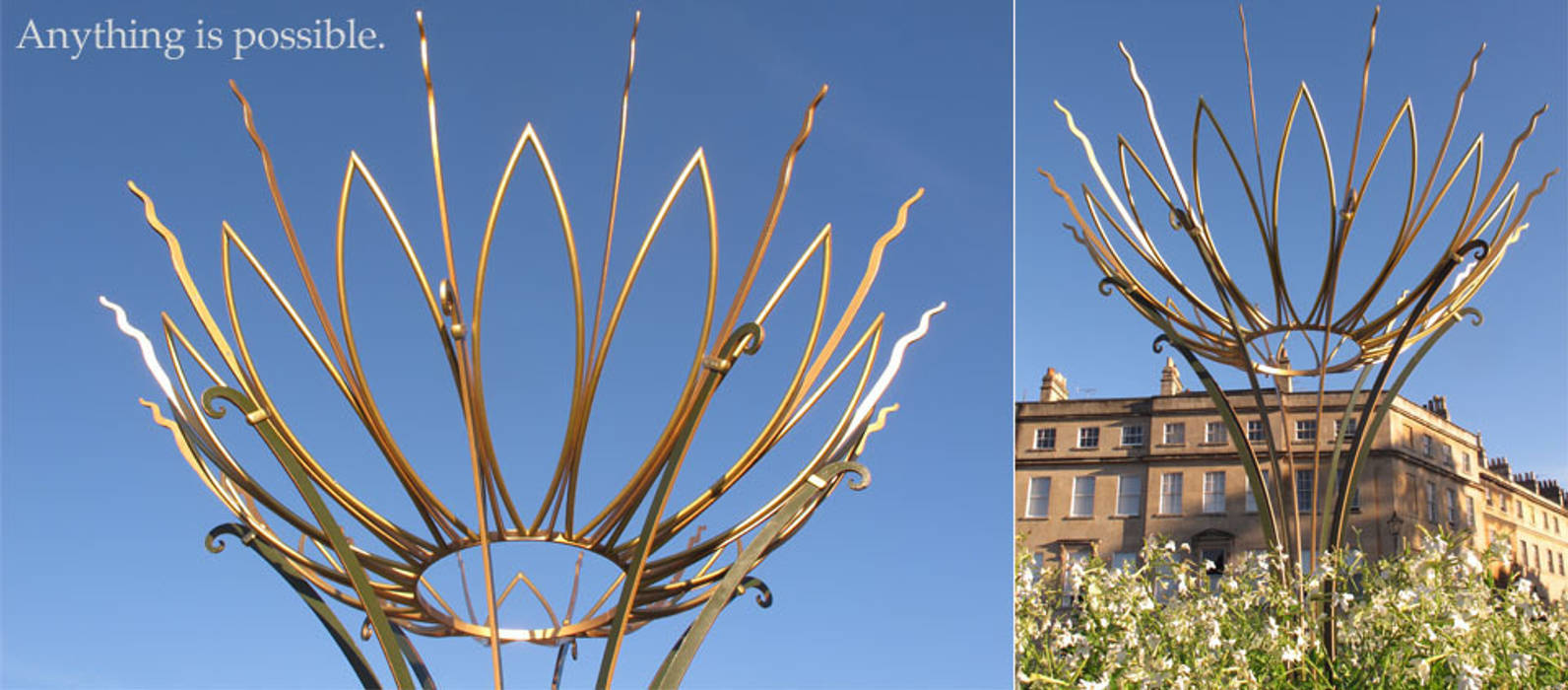 The Sun Flower Sculpture, Bathwick Hill, Bath, England Ironart Ltd Modern garden Accessories & decoration