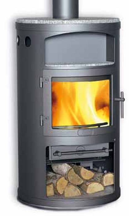 Heta Scanline 15 Woodburning Stove Direct Stoves Modern living room Fireplaces & accessories