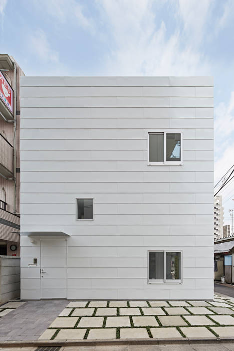曙橋の家, アソトシヒロデザインオフィス/Toshihiro ASO Design Office アソトシヒロデザインオフィス/Toshihiro ASO Design Office Modern houses