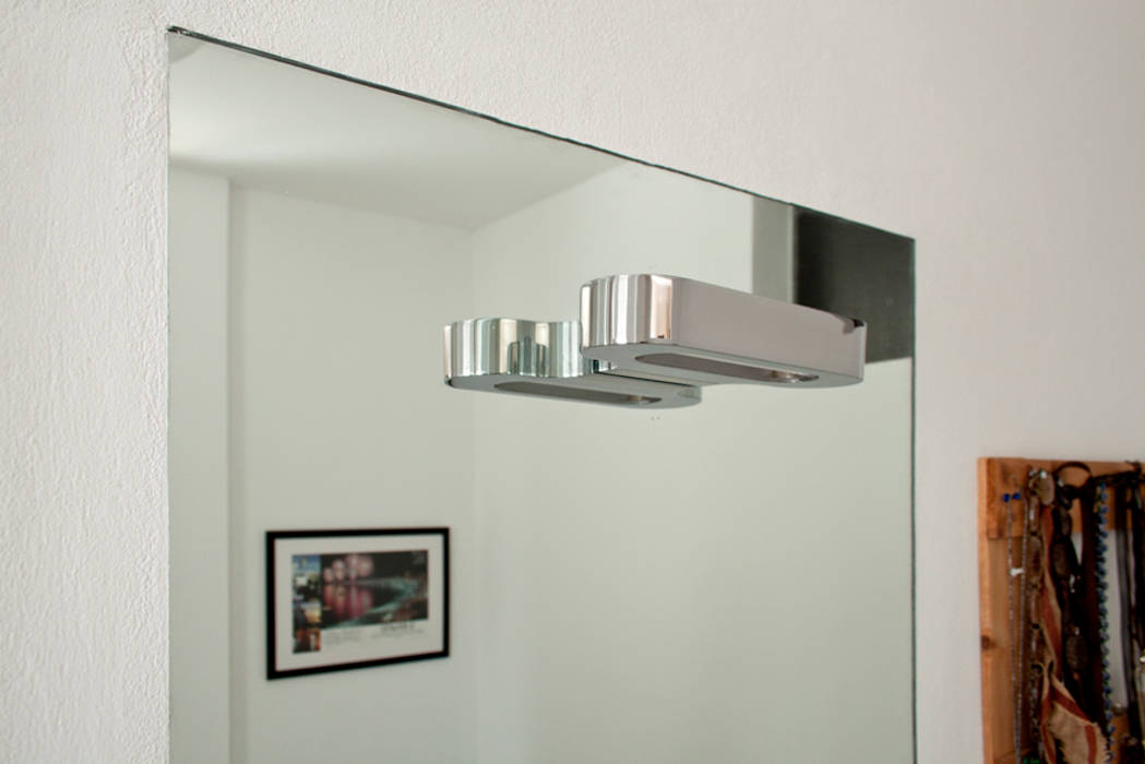 bagno camera da letto - dettaglio illuminazione laboMint Bagno moderno Specchi