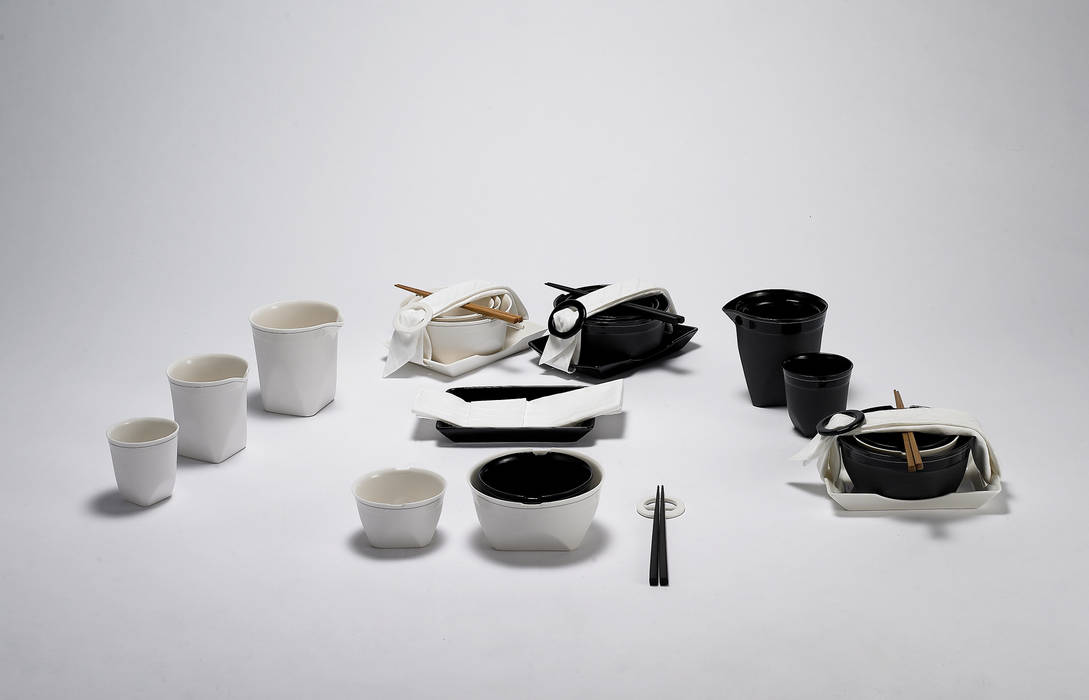 Nomad, Shin's style Shin's style Cuisine minimaliste Couverts, vaisselle et verrerie