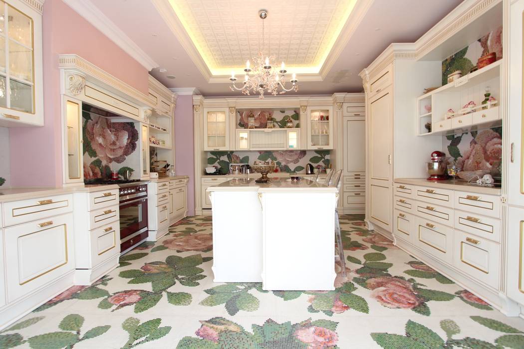 Contemporary Classical Villa in Kemer Golf & Country, Orkun Indere Interiors Orkun Indere Interiors Modern kitchen