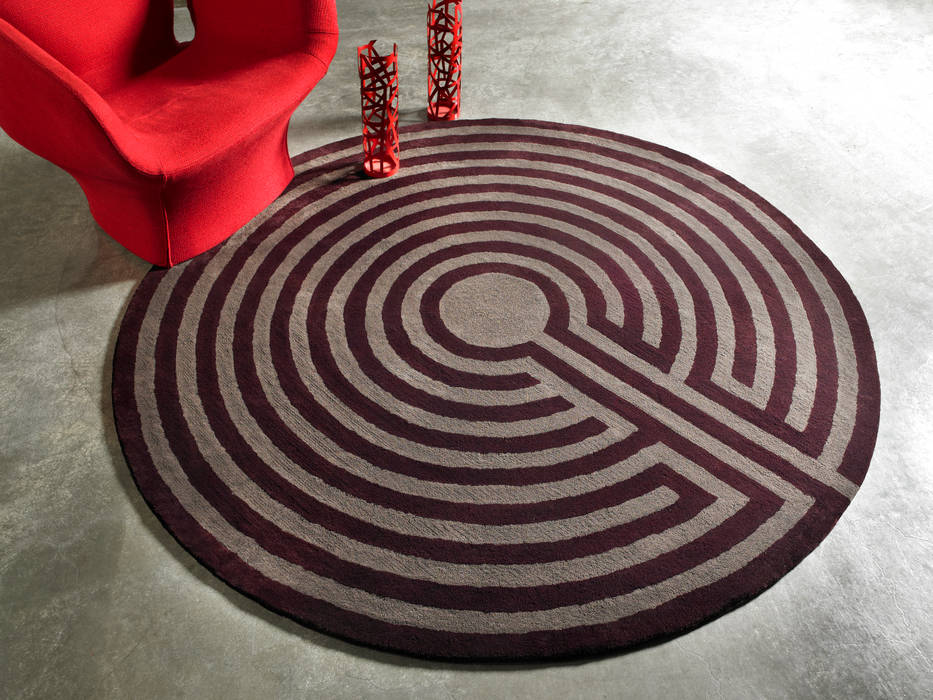 [디자인카페트,원형카페트,모던원형러그] MAZE, CAURA CARPET CAURA CARPET Floors Carpets & rugs