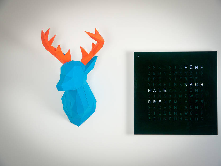 Papertrophy - Papercraft Elk Wallart, Papertrophy Papertrophy ห้องอื่นๆ ประติมากรรม