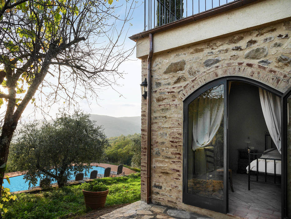 Gaiole in Chianti, Toscana, Arlene Gibbs Décor Arlene Gibbs Décor Casas de estilo rústico