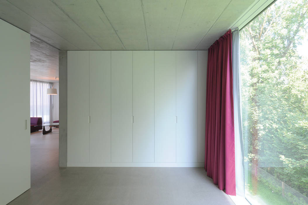 Wohn- und Atelierhaus Mühlestrasse, Edlibach Schweiz, amreinherzig amreinherzig Chambre minimaliste