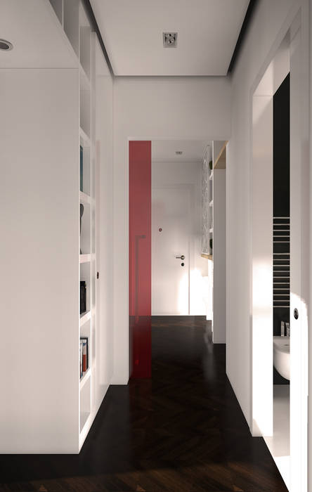 Disimpegno Graziella Fittipaldi Architetto Ingresso, Corridoio & Scale in stile minimalista