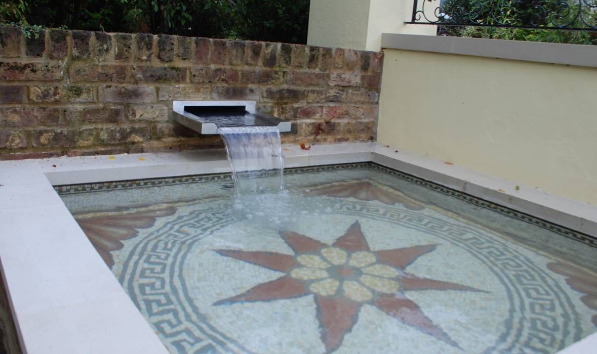 Mosaic for garden pool Barry Holdsworth Ltd