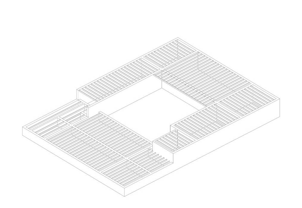 Socle béton et dalle ossature bois Wen Qian ZHU Architecture Maisons rustiques