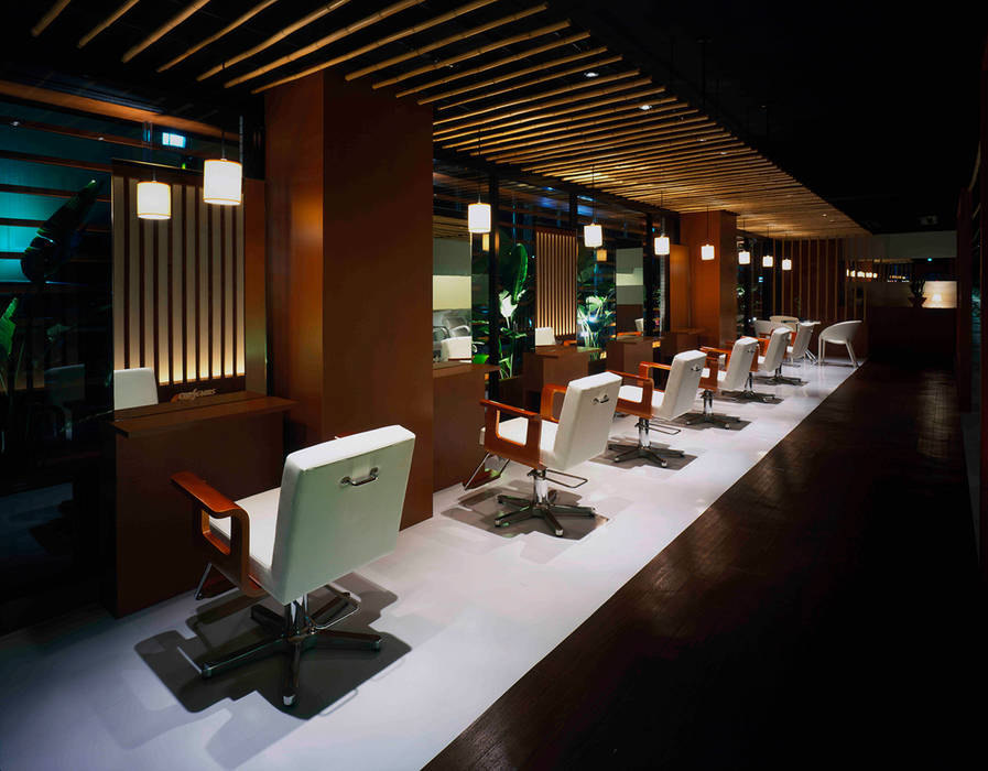 Hair salon conscious, Shigeo Nakamura Design Office Shigeo Nakamura Design Office Ticari alanlar Ofisler ve Mağazalar