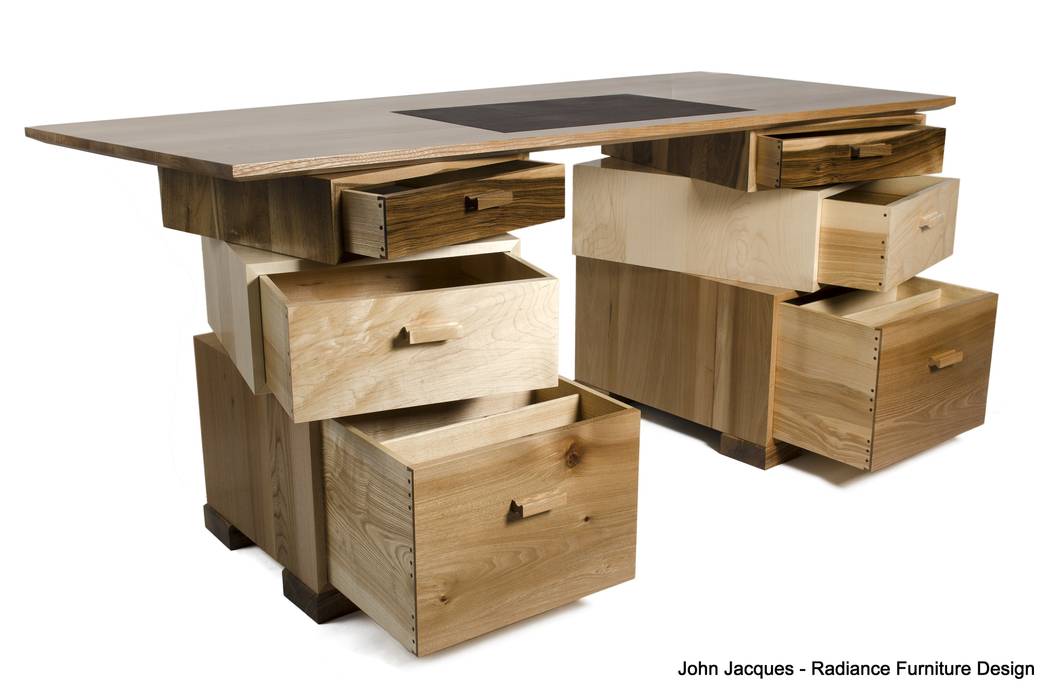 Magnetic Stack Desk with Fitted Humidor Radiance Furniture Design مساحات تجارية مكاتب العمل والمحال التجارية