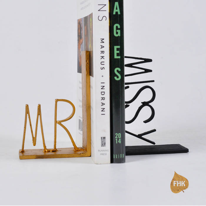 Mr & Missy Bookends The House of Folklore Eclectic style study/office Accessories & decoration