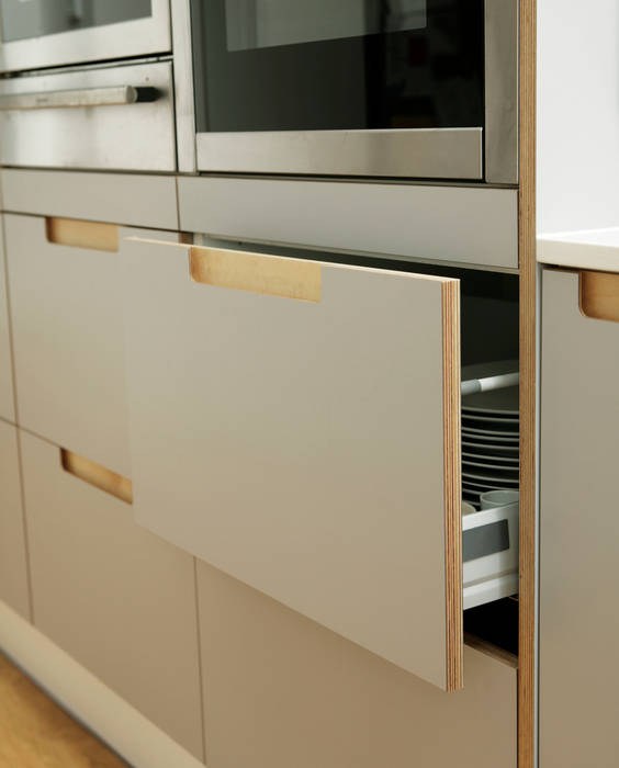 Formica And Birch Ply Doors With Integrated Handle Modern By Matt Antrobus Design Modern Homify