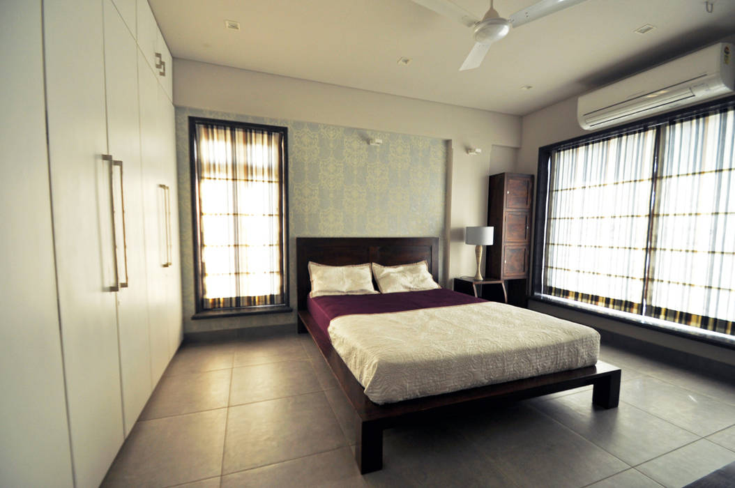 RESIDENCE AT VILE PARLE (E), Dhruva Samal & Associates Dhruva Samal & Associates Modern style bedroom