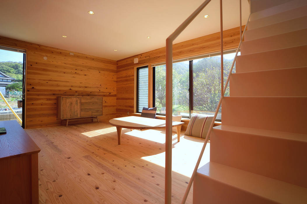 母の家, 長井建築設計室 長井建築設計室 Minimalist living room