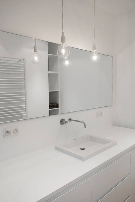 Aménagement contemporain d'un appartement bruxellois D-ID Salle de bain moderne