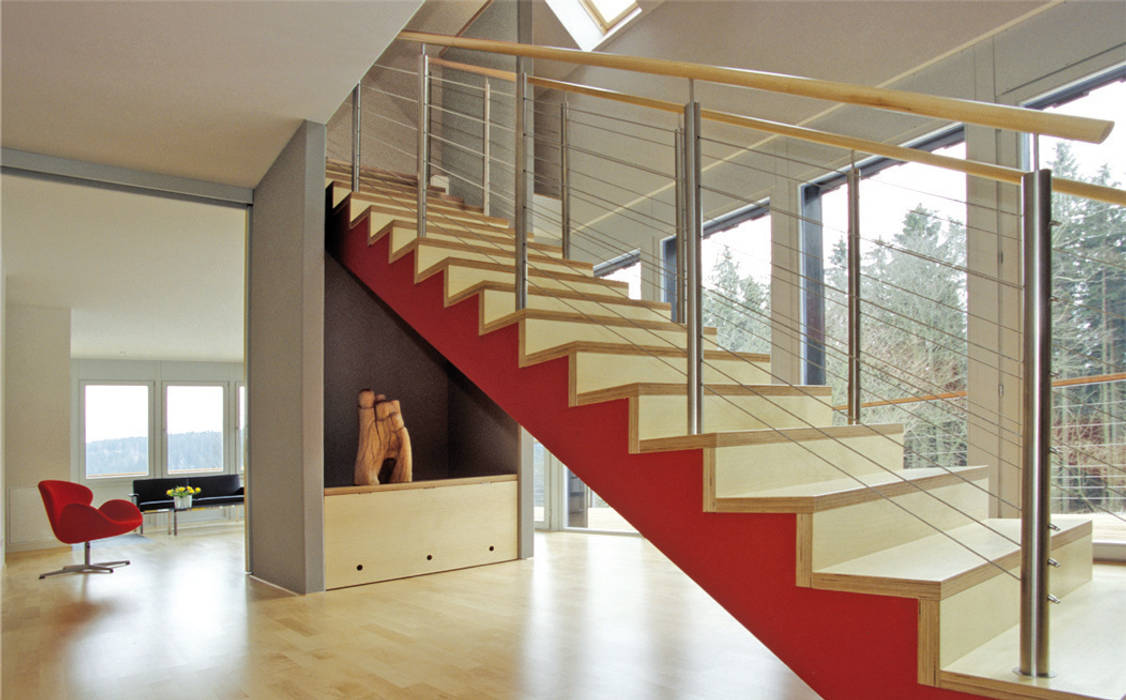 Haus Krauße in Finsterbergen/Thüringen, skt umbaukultur Architekten BDA skt umbaukultur Architekten BDA Koridor & Tangga Modern