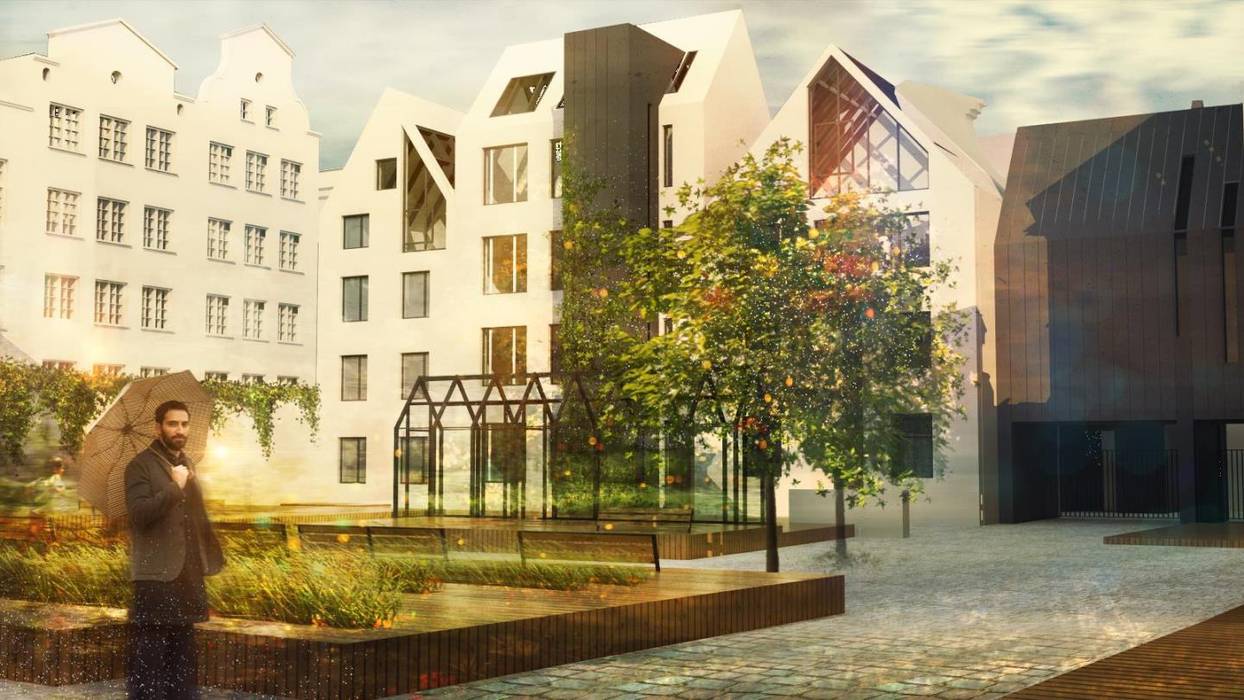 Rewitalizacja dwóch kwartałów miejskich w odniesieniu do drugiej fazy odbudowy Głównego Miasta w Gdańsku, BEZ CUKRU studio projektowe BEZ CUKRU studio projektowe
