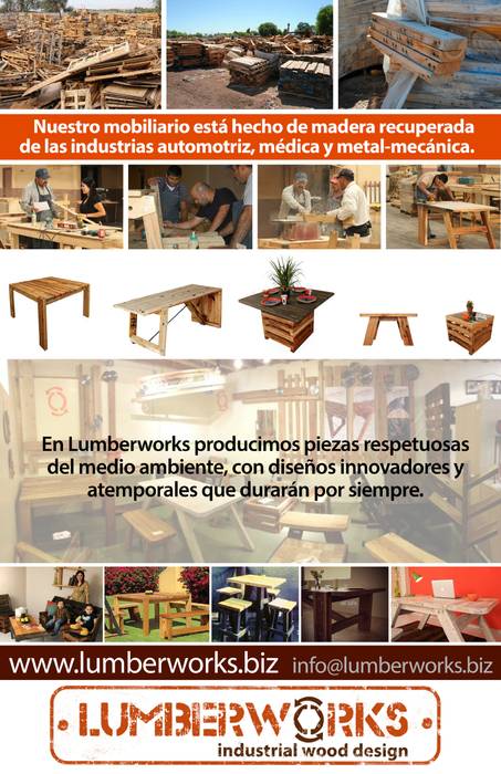 Madera Reutilizada, Lumberworks Lumberworks Casas industriales Artículos del hogar