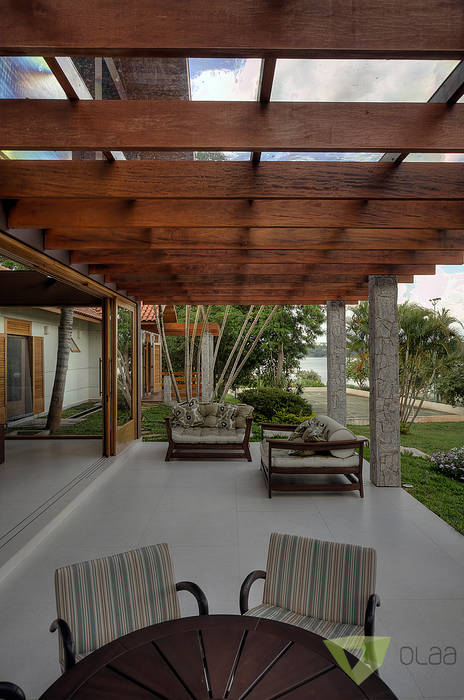 Casa de Campo - Quinta do Lago - Tarauata, Olaa Arquitetos Olaa Arquitetos Balkon, Veranda & Terrasse im Landhausstil