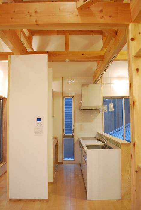 長等の家 , 西川真悟建築設計 西川真悟建築設計 モダンな キッチン