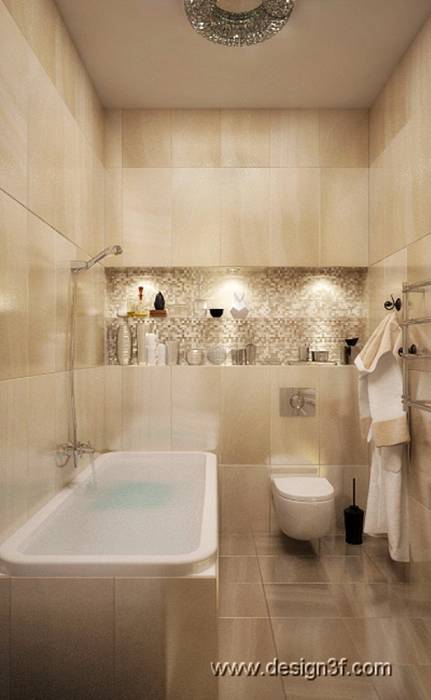 ванная студия Design3F Спальня в стиле модерн
