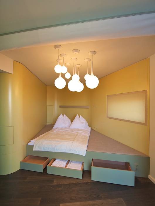 schlafzimmer offen zu wohnzimmer 3rdskin architecture gmbh Ausgefallene Schlafzimmer